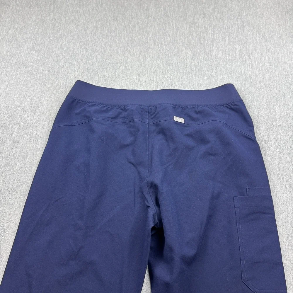 FIGS Kade Cargo Scrub Pants Women XL Blue Medical Nursing Straight High Waisted
